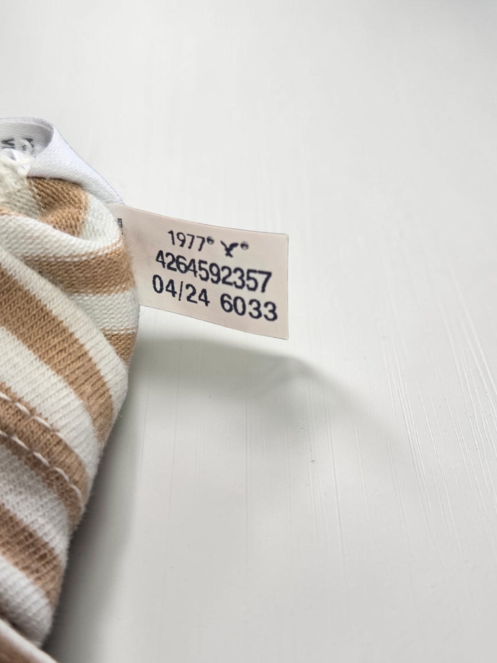 American Eagle Outfitters Beige and White Striped Tube Top-Size Med - Picture 6 of 7
